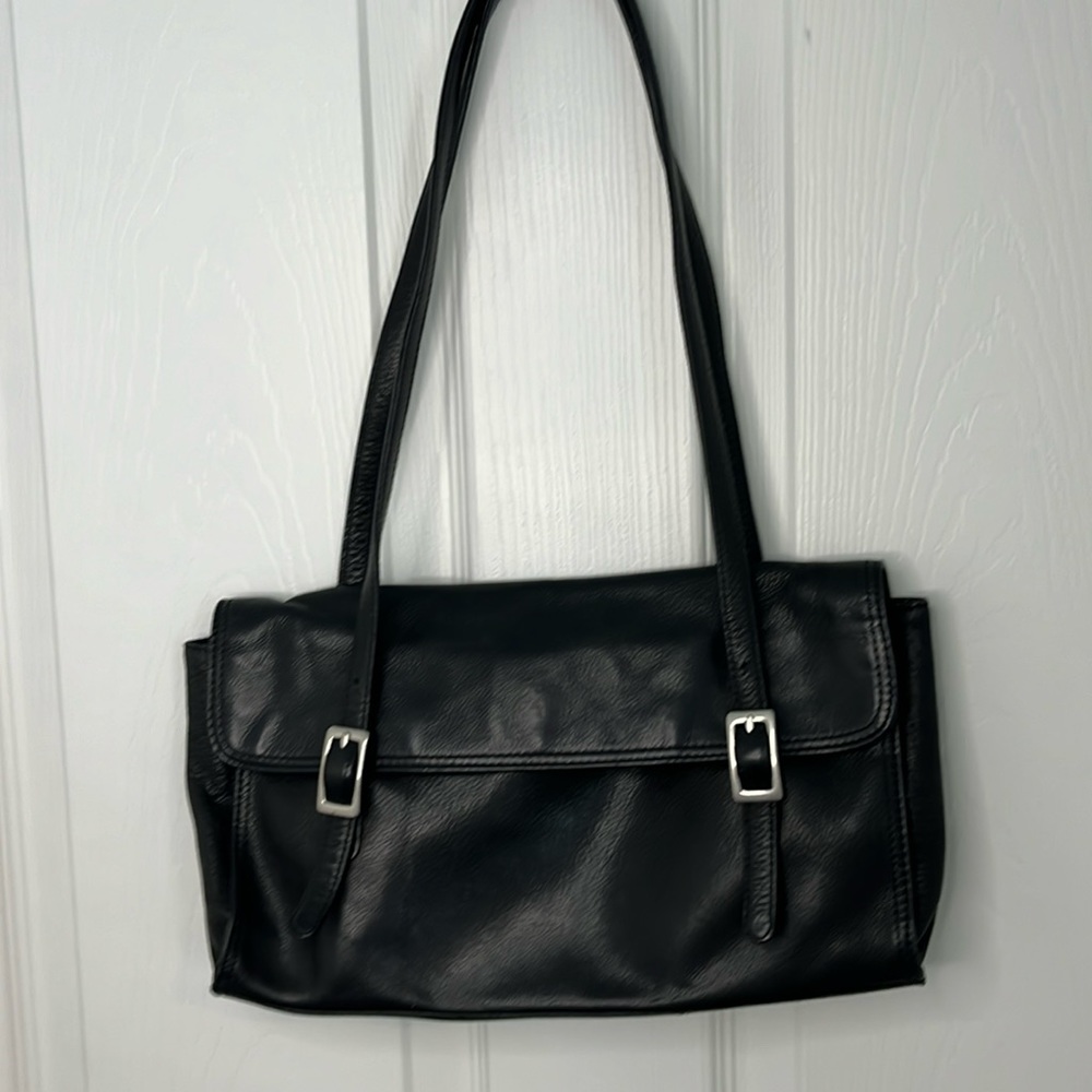 SVEN Berkeley USA black leather bag